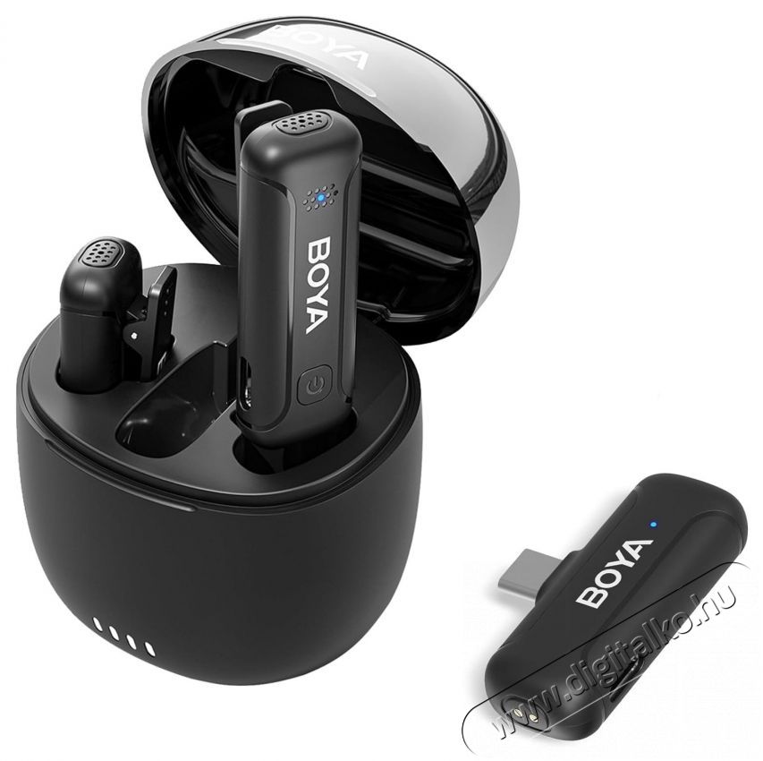Boya BY-WM3T-U2 Fot&oacute;-Vide&oacute; kieg&eacute;sz&iacute;tők - Mikrofon - Cs&iacute;ptetős, fej &eacute;s kitűző mikrofon - 524452