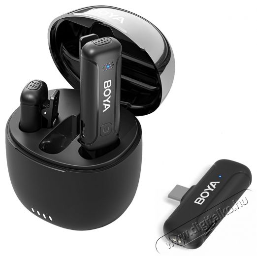 Boya BY-WM3T-U2 Fot&oacute;-Vide&oacute; kieg&eacute;sz&iacute;tők - Mikrofon - Cs&iacute;ptetős, fej &eacute;s kitűző mikrofon - 524452