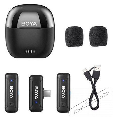 Boya BY-WM3T-U2 Fot&oacute;-Vide&oacute; kieg&eacute;sz&iacute;tők - Mikrofon - Cs&iacute;ptetős, fej &eacute;s kitűző mikrofon - 524452