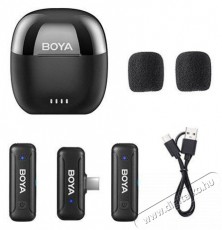 Boya BY-WM3T-U2 Fot&oacute;-Vide&oacute; kieg&eacute;sz&iacute;tők - Mikrofon - Cs&iacute;ptetős, fej &eacute;s kitűző mikrofon - 524452