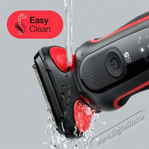 BRAUN Series 5 50-R1000s Wet&Dry BOROTVA - piros Sz&eacute;ps&eacute;g&aacute;pol&aacute;s / Eg&eacute;szs&eacute;g - Szőrtelen&iacute;tő / borotva - F&eacute;rfi borotva - 363968