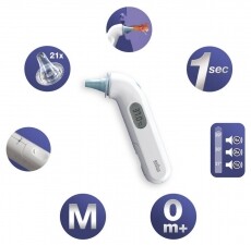 BRAUN IRT3030 ThermoScan 3 infrav&ouml;r&ouml;s f&uuml;lhőm&eacute;rő Sz&eacute;ps&eacute;g&aacute;pol&aacute;s / Eg&eacute;szs&eacute;g - L&aacute;zm&eacute;rő - 331103