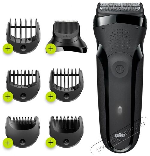 BRAUN 300BT borotva - fekete Sz&eacute;ps&eacute;g&aacute;pol&aacute;s / Eg&eacute;szs&eacute;g - Szőrtelen&iacute;tő / borotva - F&eacute;rfi borotva - 364329