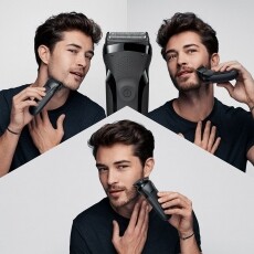 BRAUN 300BT borotva - fekete Sz&eacute;ps&eacute;g&aacute;pol&aacute;s / Eg&eacute;szs&eacute;g - Szőrtelen&iacute;tő / borotva - F&eacute;rfi borotva - 364329