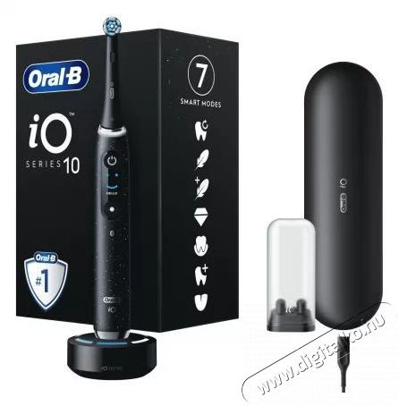 BRAUN Oral-B iO10 elektromos fogkefe Cosmic Black Sz&eacute;ps&eacute;g&aacute;pol&aacute;s / Eg&eacute;szs&eacute;g - Sz&aacute;j / fog &aacute;pol&aacute;s - Elektromos fogkefe - 399910