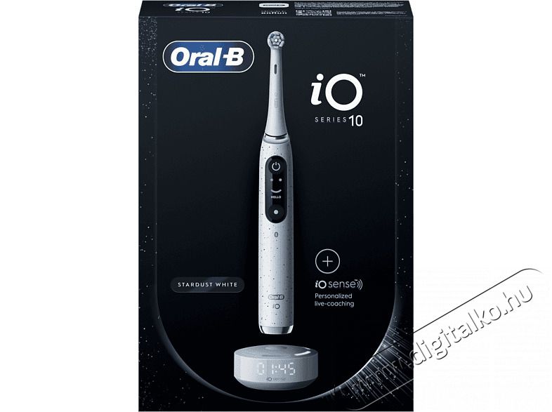 BRAUN Oral-B iO10 Stardust elektromos fogkefe - feh&eacute;r Sz&eacute;ps&eacute;g&aacute;pol&aacute;s / Eg&eacute;szs&eacute;g - Sz&aacute;j / fog &aacute;pol&aacute;s - Elektromos fogkefe - 399370
