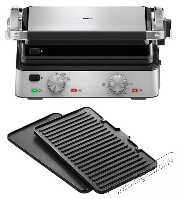 BRAUN CG7020 kontaktgrill Konyhai term&eacute;kek - Konyhai kisg&eacute;p (s&uuml;t&eacute;s / főz&eacute;s / hűt&eacute;s / &eacute;telk&eacute;sz&iacute;t&eacute;s) - Kontakt grill s&uuml;tő / s&uuml;tőlap - 478343