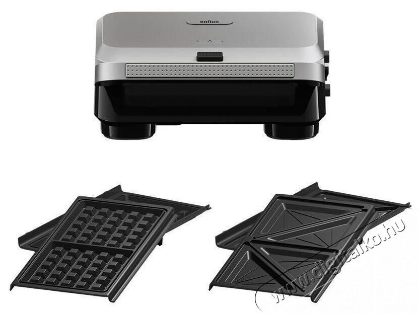 BRAUN SM5005 szendvicss&uuml;tő Konyhai term&eacute;kek - Konyhai kisg&eacute;p (s&uuml;t&eacute;s / főz&eacute;s / hűt&eacute;s / &eacute;telk&eacute;sz&iacute;t&eacute;s) - Melegszendvics / gofri s&uuml;tő - 478862