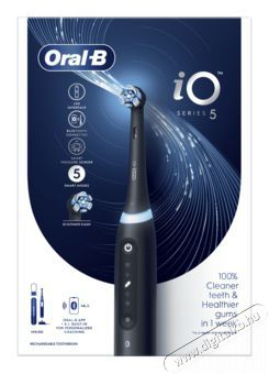 BRAUN Oral-B iO5 elektromos fogkefe Matt Black Sz&eacute;ps&eacute;g&aacute;pol&aacute;s / Eg&eacute;szs&eacute;g - Sz&aacute;j / fog &aacute;pol&aacute;s - Elektromos fogkefe - 399912