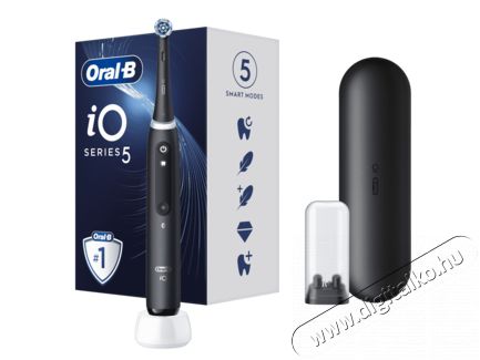 BRAUN Oral-B iO5 elektromos fogkefe Matt Black Sz&eacute;ps&eacute;g&aacute;pol&aacute;s / Eg&eacute;szs&eacute;g - Sz&aacute;j / fog &aacute;pol&aacute;s - Elektromos fogkefe - 399912