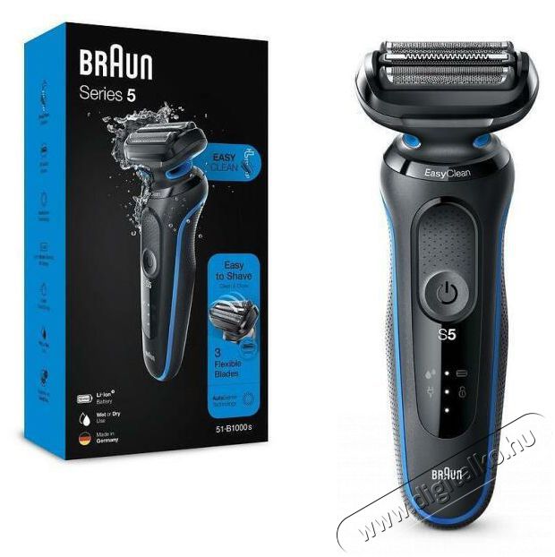 BRAUN 51-B1000S BOROTVA Sz&eacute;ps&eacute;g&aacute;pol&aacute;s / Eg&eacute;szs&eacute;g - Szőrtelen&iacute;tő / borotva - F&eacute;rfi borotva - 399349