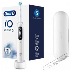 BRAUN Oral-B iO6 elektromos fogkefe feh&eacute;r Sz&eacute;ps&eacute;g&aacute;pol&aacute;s / Eg&eacute;szs&eacute;g - Sz&aacute;j / fog &aacute;pol&aacute;s - Elektromos fogkefe - 372257
