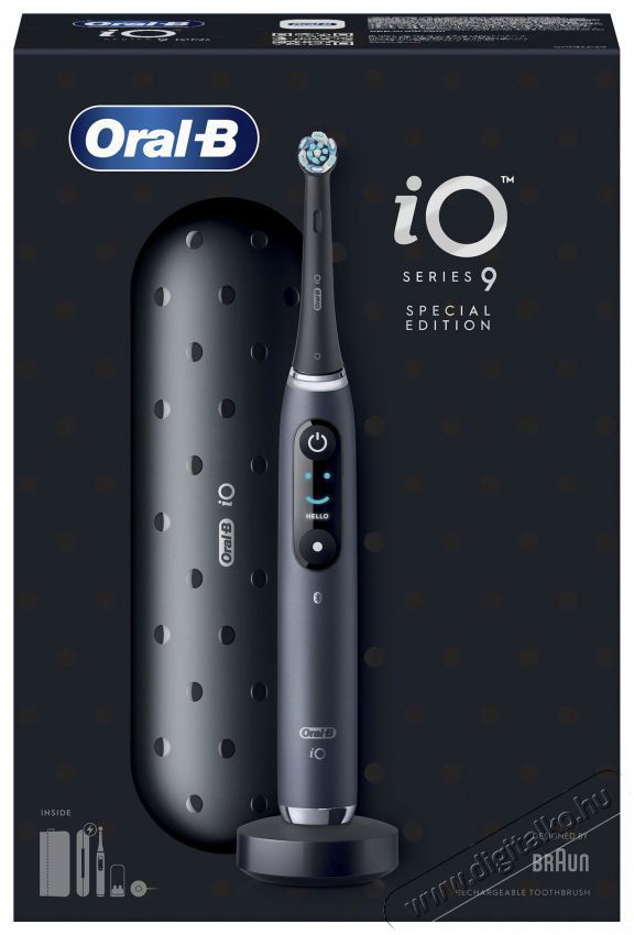 BRAUN Oral-B iO Series 9 Special Edition black Sz&eacute;ps&eacute;g&aacute;pol&aacute;s / Eg&eacute;szs&eacute;g - Sz&aacute;j / fog &aacute;pol&aacute;s - Elektromos fogkefe - 500787