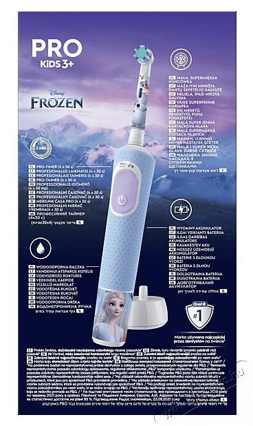 BRAUN Oral-B Pro Kids Frozen elektromos fogkefe gyerekeknek Sz&eacute;ps&eacute;g&aacute;pol&aacute;s / Eg&eacute;szs&eacute;g - Sz&aacute;j / fog &aacute;pol&aacute;s - Elektromos fogkefe - 500882