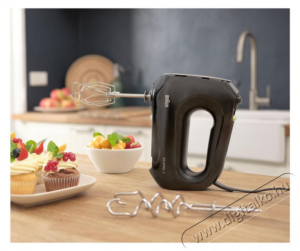 BRAUN HM2110BK k&eacute;zi mixer, fekete Konyhai term&eacute;kek - Konyhai kisg&eacute;p (elők&eacute;sz&iacute;t&eacute;s / feldolgoz&aacute;s) - K&eacute;zi mixer - 500928