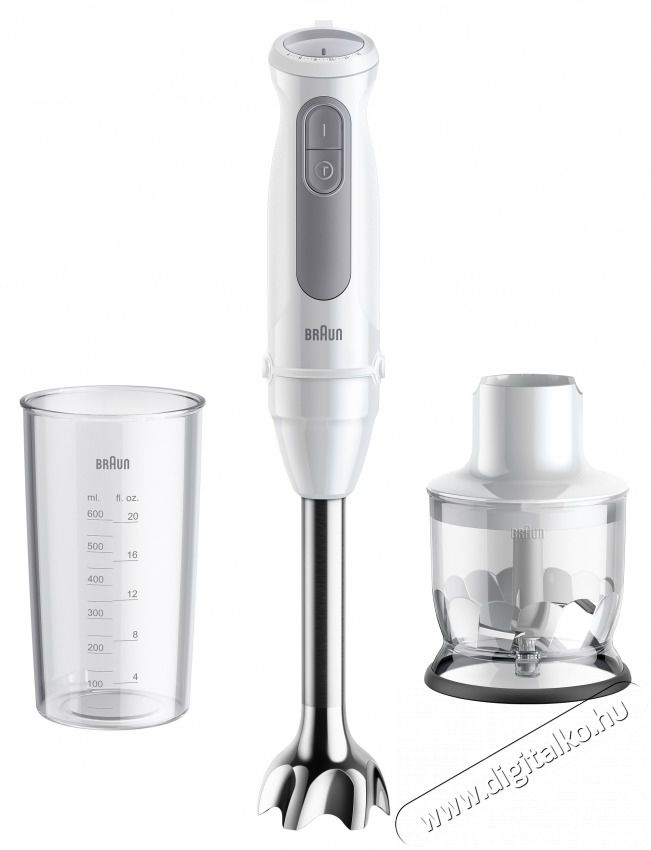 BRAUN MQ50201MWH botmixer Konyhai term&eacute;kek - Konyhai kisg&eacute;p (elők&eacute;sz&iacute;t&eacute;s / feldolgoz&aacute;s) - Botmixer - 500937