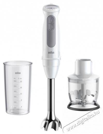 BRAUN MQ50201MWH botmixer Konyhai term&eacute;kek - Konyhai kisg&eacute;p (elők&eacute;sz&iacute;t&eacute;s / feldolgoz&aacute;s) - Botmixer - 500937