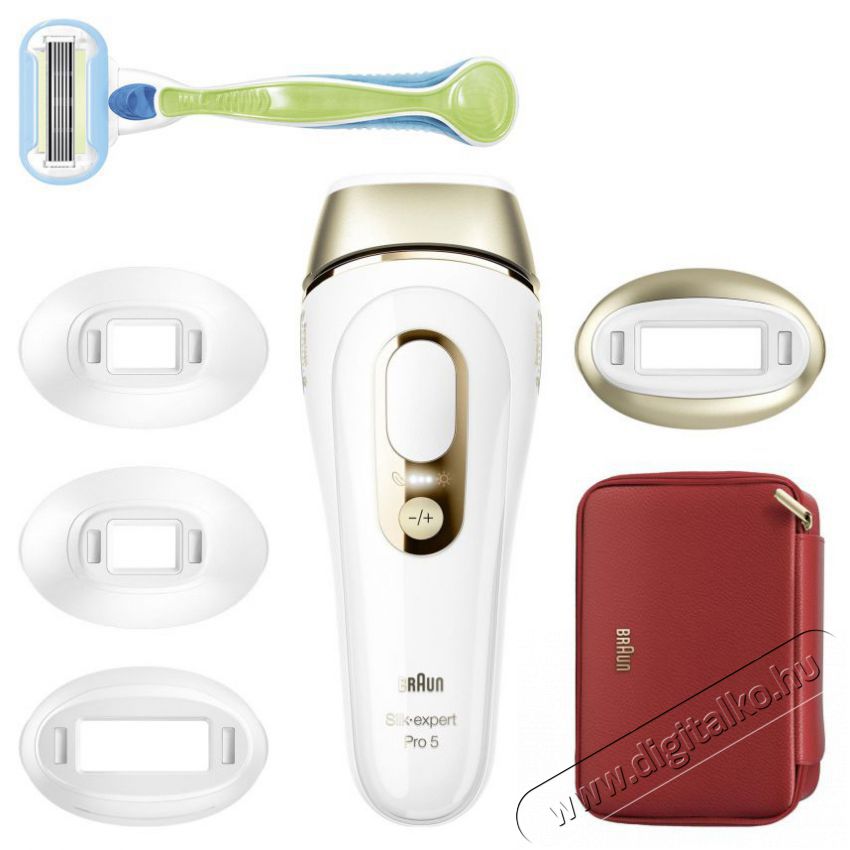 BRAUN IPL Silk-expert Pro 5 PL5382 + tok &eacute;s 4 fej IPL szőrtelen&iacute;tő Sz&eacute;ps&eacute;g&aacute;pol&aacute;s / Eg&eacute;szs&eacute;g - Szőrtelen&iacute;tő / borotva - Női szőrtelen&iacute;tő - 500986