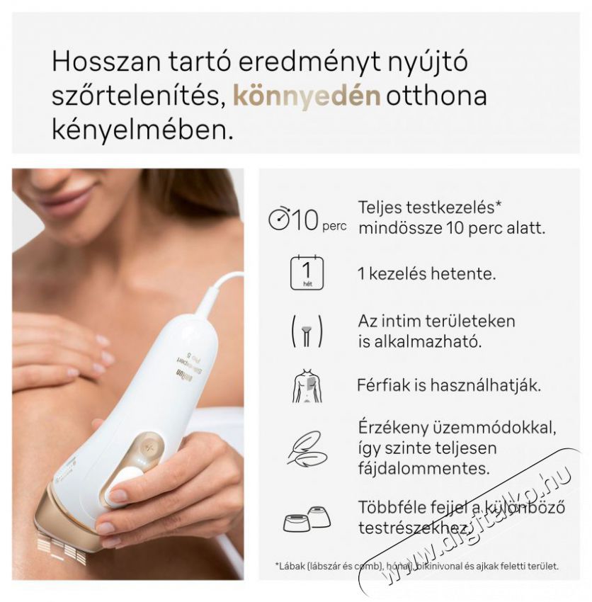 BRAUN IPL Silk-expert Pro 5 PL5382 + tok &eacute;s 4 fej IPL szőrtelen&iacute;tő Sz&eacute;ps&eacute;g&aacute;pol&aacute;s / Eg&eacute;szs&eacute;g - Szőrtelen&iacute;tő / borotva - Női szőrtelen&iacute;tő - 500986