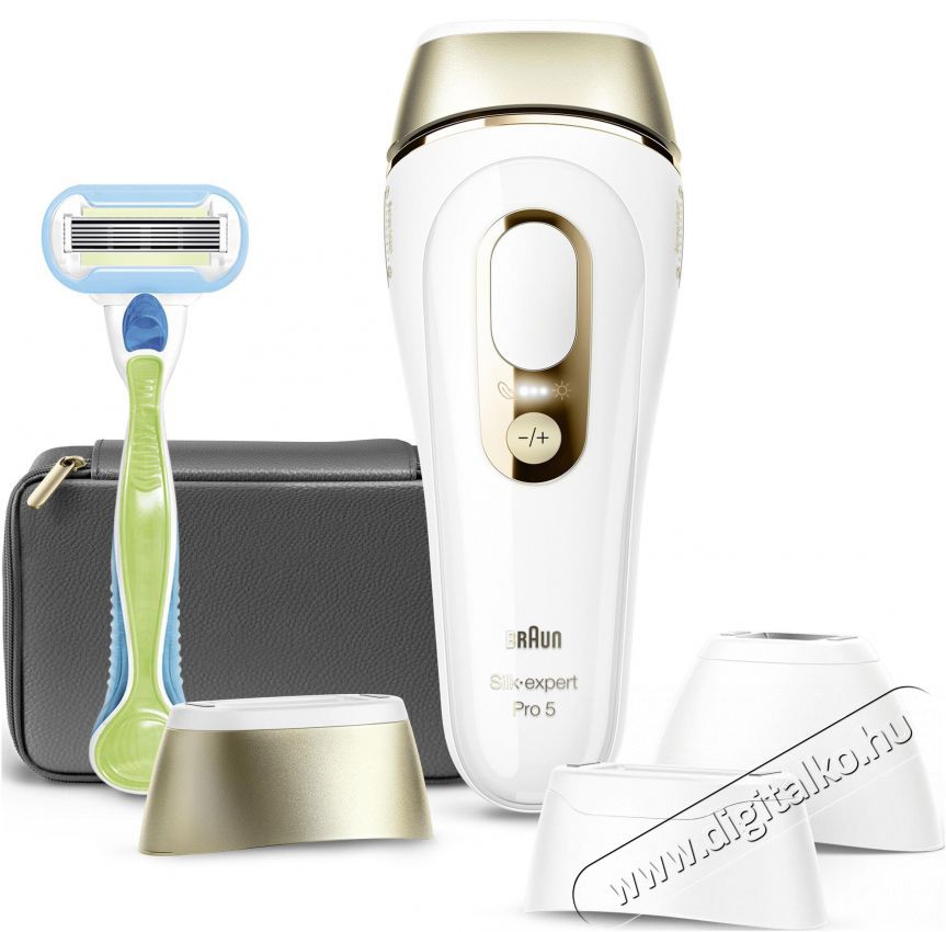 BRAUN IPL Silk&middot;expert Pro 5 PL5242 + tok &eacute;s 3 fej Sz&eacute;ps&eacute;g&aacute;pol&aacute;s / Eg&eacute;szs&eacute;g - Szőrtelen&iacute;tő / borotva - Női szőrtelen&iacute;tő - 500992