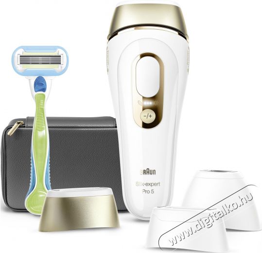 BRAUN IPL Silk&middot;expert Pro 5 PL5242 + tok &eacute;s 3 fej Sz&eacute;ps&eacute;g&aacute;pol&aacute;s / Eg&eacute;szs&eacute;g - Szőrtelen&iacute;tő / borotva - Női szőrtelen&iacute;tő - 500992
