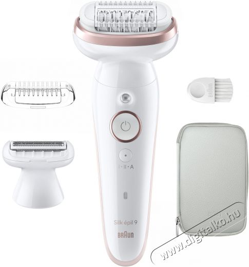 BRAUN Silk-&eacute;pil 9 9-030 Epil&aacute;tor feh&eacute;r/r&oacute;zsasz&iacute;n Sz&eacute;ps&eacute;g&aacute;pol&aacute;s / Eg&eacute;szs&eacute;g - Szőrtelen&iacute;tő / borotva - Női szőrtelen&iacute;tő - 500993