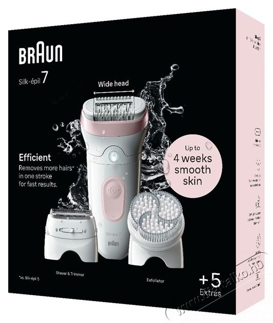 BRAUN SE7-060 epil&aacute;tor Sz&eacute;ps&eacute;g&aacute;pol&aacute;s / Eg&eacute;szs&eacute;g - Szőrtelen&iacute;tő / borotva - Női szőrtelen&iacute;tő - 501814