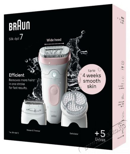 BRAUN SE7-060 epil&aacute;tor Sz&eacute;ps&eacute;g&aacute;pol&aacute;s / Eg&eacute;szs&eacute;g - Szőrtelen&iacute;tő / borotva - Női szőrtelen&iacute;tő - 501814