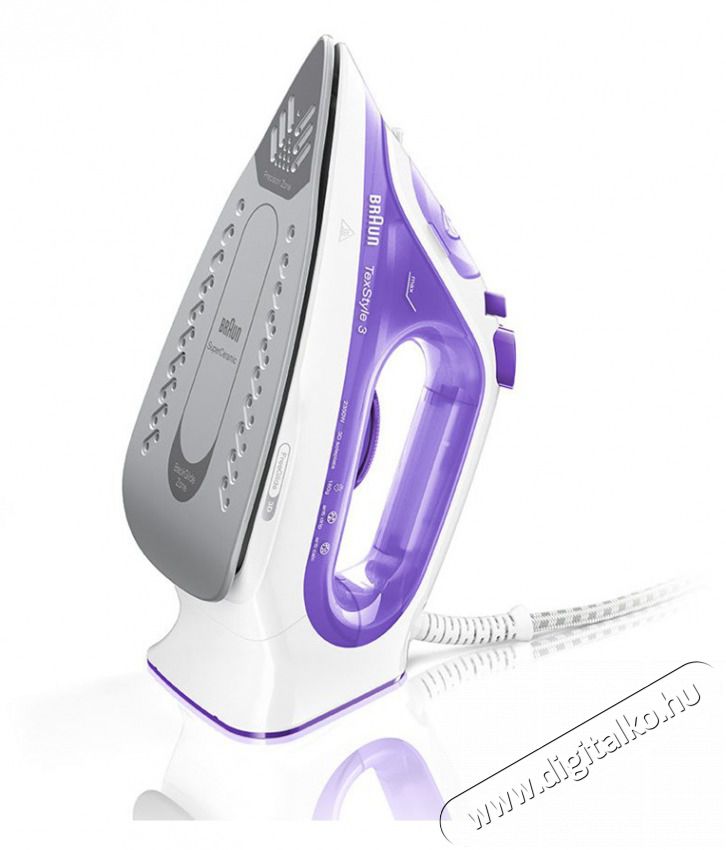 BRAUN TexStyle 3 SI3042VI lila gőz&ouml;lős vasal&oacute; H&aacute;ztart&aacute;s / Otthon / K&uuml;lt&eacute;r - Vasal&oacute; - Vasal&oacute; - 502501