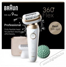 BRAUN Silk-&eacute;pil 9 Flex 9-071 3D, feh&eacute;r/arany Sz&eacute;ps&eacute;g&aacute;pol&aacute;s / Eg&eacute;szs&eacute;g - Szőrtelen&iacute;tő / borotva - Női szőrtelen&iacute;tő - 503124