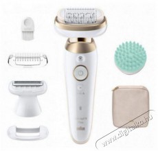 BRAUN Silk-&eacute;pil 9 Flex 9-071 3D, feh&eacute;r/arany Sz&eacute;ps&eacute;g&aacute;pol&aacute;s / Eg&eacute;szs&eacute;g - Szőrtelen&iacute;tő / borotva - Női szőrtelen&iacute;tő - 503124