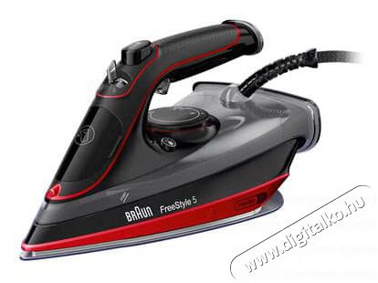 BRAUN FreeStyle 5 SI5057RD fekete-piros gőz&ouml;lős vasal&oacute; H&aacute;ztart&aacute;s / Otthon / K&uuml;lt&eacute;r - Vasal&oacute; - Vasal&oacute; - 505146