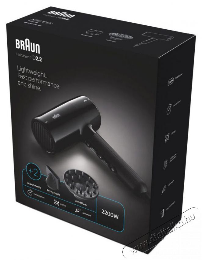 BRAUN HD225 Sz&eacute;ps&eacute;g&aacute;pol&aacute;s / Eg&eacute;szs&eacute;g - Haj&aacute;pol&aacute;s - Hajsz&aacute;r&iacute;t&oacute; - 506591