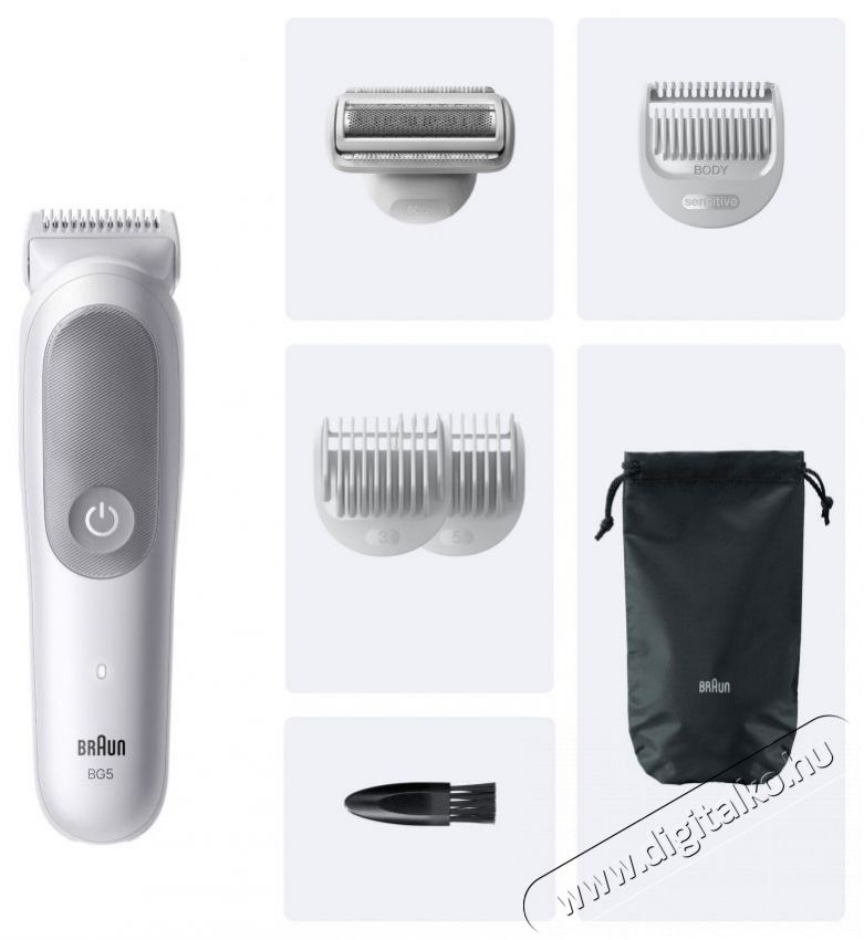 BRAUN Series 5 BG5550 Sz&eacute;ps&eacute;g&aacute;pol&aacute;s / Eg&eacute;szs&eacute;g - Haj&aacute;pol&aacute;s - Haj / szak&aacute;ll v&aacute;g&oacute;, ny&iacute;r&oacute; - 510444