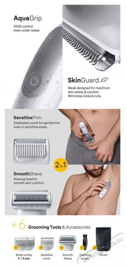 BRAUN Series 5 BG5550 Sz&eacute;ps&eacute;g&aacute;pol&aacute;s / Eg&eacute;szs&eacute;g - Haj&aacute;pol&aacute;s - Haj / szak&aacute;ll v&aacute;g&oacute;, ny&iacute;r&oacute; - 510444