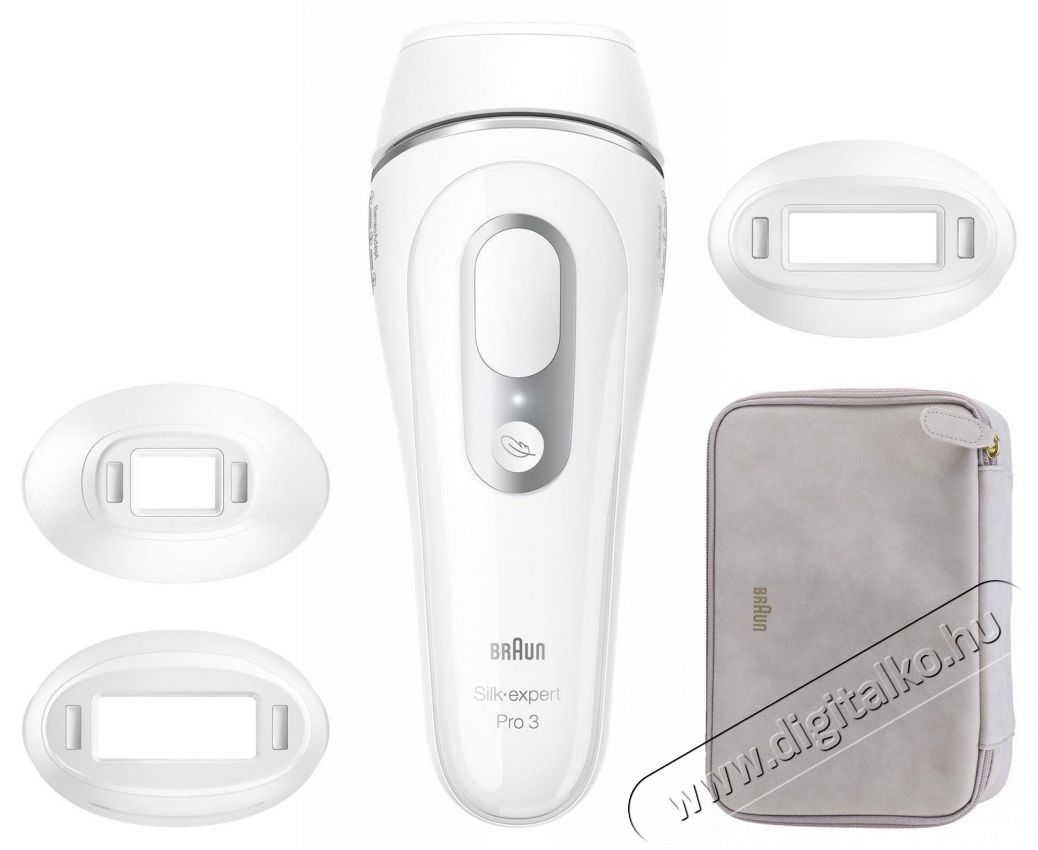 BRAUN IPL Silk-expert Pro 3 PL3230 + tok &eacute;s 3 fej Sz&eacute;ps&eacute;g&aacute;pol&aacute;s / Eg&eacute;szs&eacute;g - Szőrtelen&iacute;tő / borotva - Női szőrtelen&iacute;tő - 511817