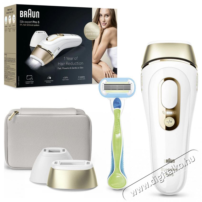 BRAUN IPL Silk&middot;expert Pro 5 PL5152 Sz&eacute;ps&eacute;g&aacute;pol&aacute;s / Eg&eacute;szs&eacute;g - Szőrtelen&iacute;tő / borotva - Tart&oacute;s szőrtelen&iacute;tő - 511810