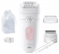 BRAUN Silk-&eacute;pil 5 5-030 Feh&eacute;r/R&oacute;zsasz&iacute;n Sz&eacute;ps&eacute;g&aacute;pol&aacute;s / Eg&eacute;szs&eacute;g - Szőrtelen&iacute;tő / borotva - Női szőrtelen&iacute;tő - 511843