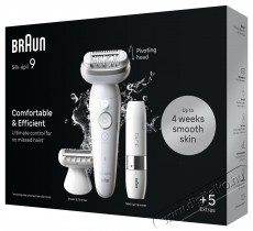 BRAUN Silk&middot;&eacute;pil 9 9-341, Feh&eacute;r/Ez&uuml;st Sz&eacute;ps&eacute;g&aacute;pol&aacute;s / Eg&eacute;szs&eacute;g - Szőrtelen&iacute;tő / borotva - Női szőrtelen&iacute;tő - 511815