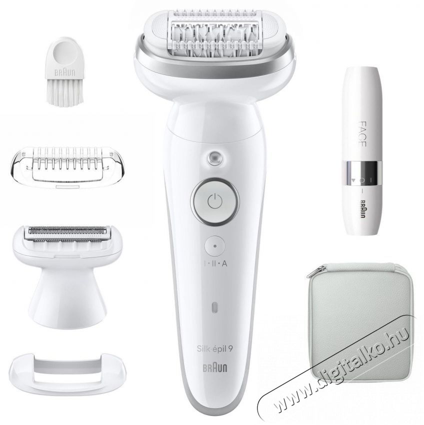 BRAUN Silk&middot;&eacute;pil 9 9-341, Feh&eacute;r/Ez&uuml;st Sz&eacute;ps&eacute;g&aacute;pol&aacute;s / Eg&eacute;szs&eacute;g - Szőrtelen&iacute;tő / borotva - Női szőrtelen&iacute;tő - 511815