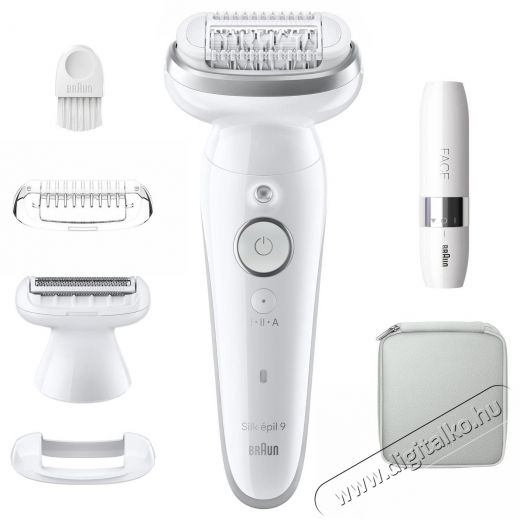 BRAUN Silk&middot;&eacute;pil 9 9-341, Feh&eacute;r/Ez&uuml;st Sz&eacute;ps&eacute;g&aacute;pol&aacute;s / Eg&eacute;szs&eacute;g - Szőrtelen&iacute;tő / borotva - Női szőrtelen&iacute;tő - 511815