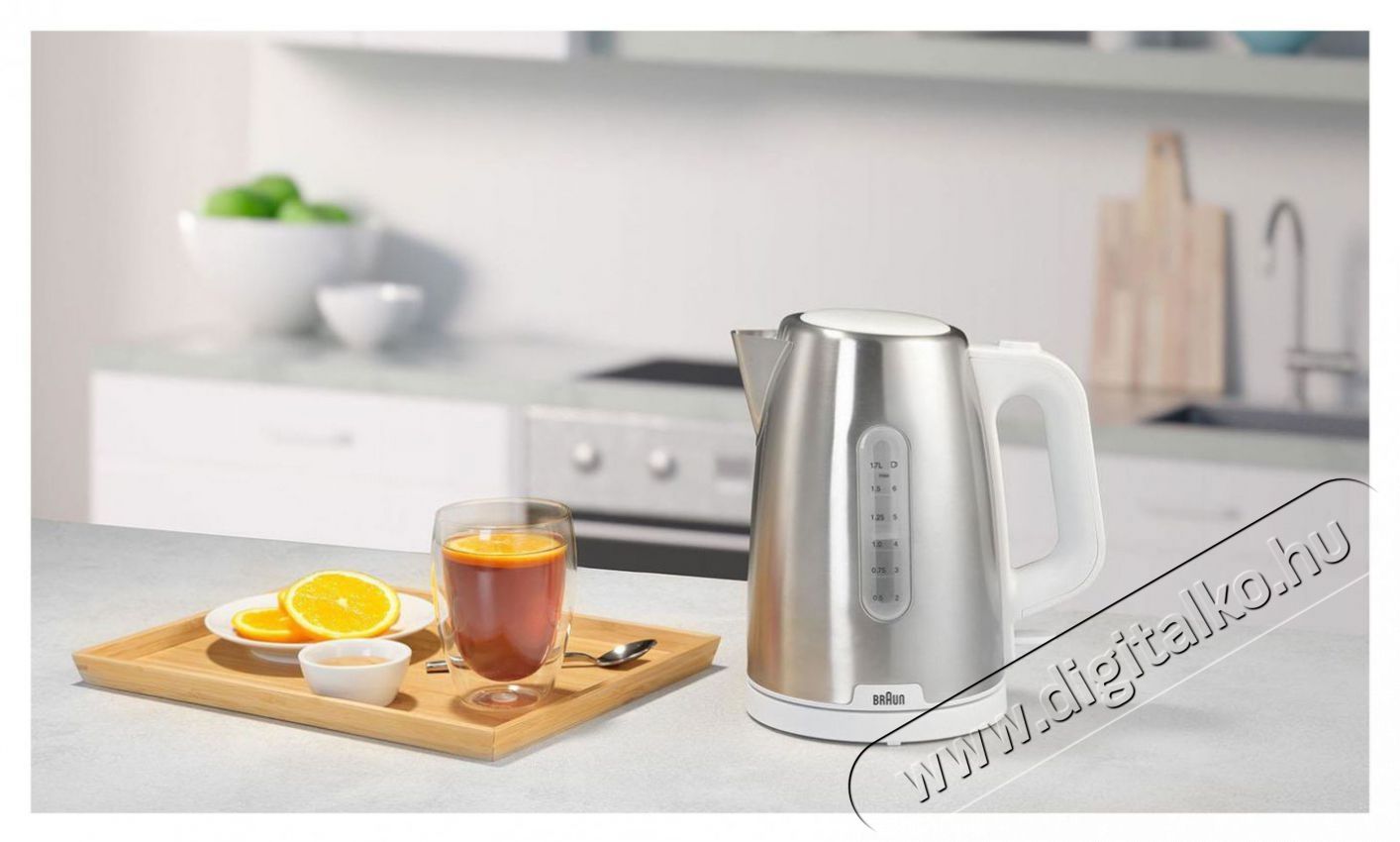 BRAUN PurShine WK1500.WH Konyhai term&eacute;kek - V&iacute;zforral&oacute; / teafőző - 512952