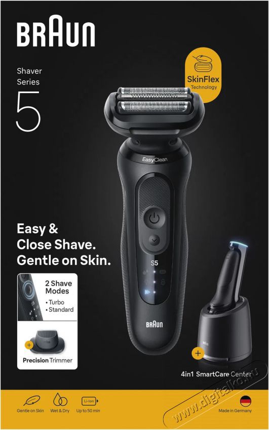 BRAUN Series 5 Wet&Dry 52-N7200CC &Uacute;jdons&aacute;gok - &Uacute;j term&eacute;kek - 512654