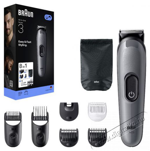 BRAUN AIO 3540 multifunkci&oacute;s testszőrzet &aacute;pol&oacute; Sz&eacute;ps&eacute;g&aacute;pol&aacute;s / Eg&eacute;szs&eacute;g - Szőrtelen&iacute;tő / borotva - F&eacute;rfi borotva - 513495