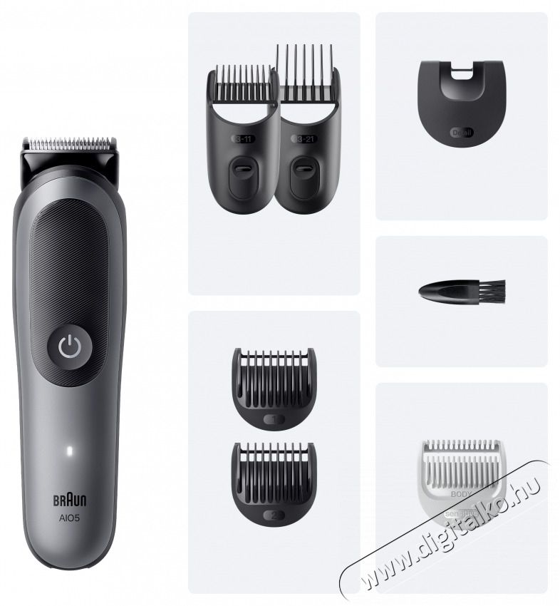 BRAUN AIO 5520 multifunkci&oacute;s testszőrzet &aacute;pol&oacute; Sz&eacute;ps&eacute;g&aacute;pol&aacute;s / Eg&eacute;szs&eacute;g - Szőrtelen&iacute;tő / borotva - F&eacute;rfi borotva - 513494