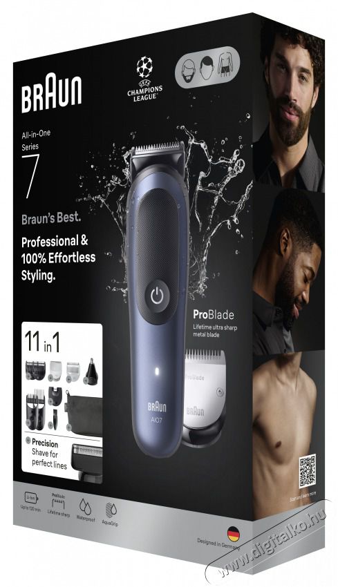 BRAUN AIO 7540 multifunkci&oacute;s testszőrzet &aacute;pol&oacute; Sz&eacute;ps&eacute;g&aacute;pol&aacute;s / Eg&eacute;szs&eacute;g - Szőrtelen&iacute;tő / borotva - F&eacute;rfi borotva - 513493