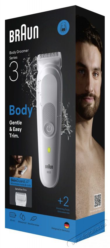 BRAUN BG 3500 bodygroomer testszőrzet &aacute;pol&oacute; Sz&eacute;ps&eacute;g&aacute;pol&aacute;s / Eg&eacute;szs&eacute;g - Szőrtelen&iacute;tő / borotva - F&eacute;rfi borotva - 513491
