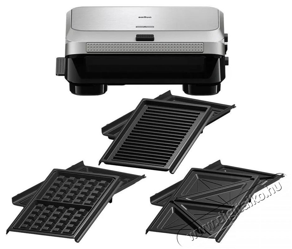 BRAUN SnackMaker 5 SM5038 Konyhai term&eacute;kek - Konyhai kisg&eacute;p (s&uuml;t&eacute;s / főz&eacute;s / hűt&eacute;s / &eacute;telk&eacute;sz&iacute;t&eacute;s) - Melegszendvics / gofri s&uuml;tő - 523180