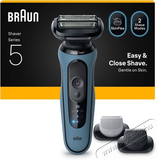 BRAUN Series 5 Wet&Dry 52-A1650S Borotva Sz&eacute;ps&eacute;g&aacute;pol&aacute;s / Eg&eacute;szs&eacute;g - Szőrtelen&iacute;tő / borotva - F&eacute;rfi borotva - 524479