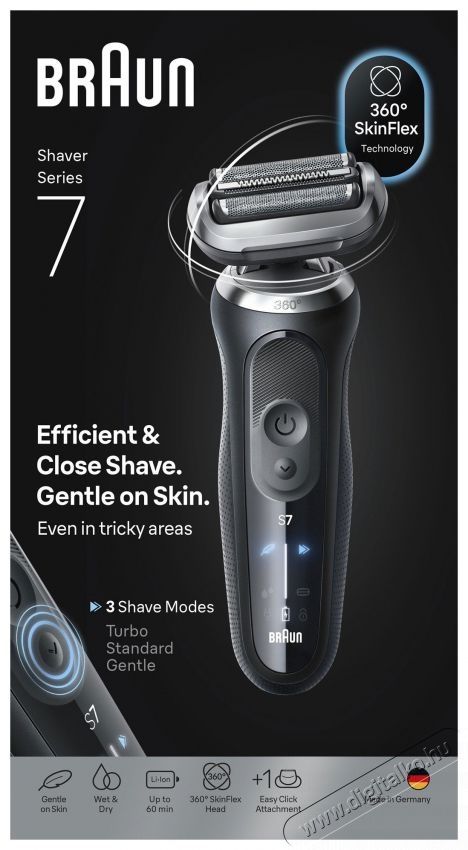 BRAUN Series 7 Wet&Dry 72-N4200S Borotva Sz&eacute;ps&eacute;g&aacute;pol&aacute;s / Eg&eacute;szs&eacute;g - Szőrtelen&iacute;tő / borotva - F&eacute;rfi borotva - 524483